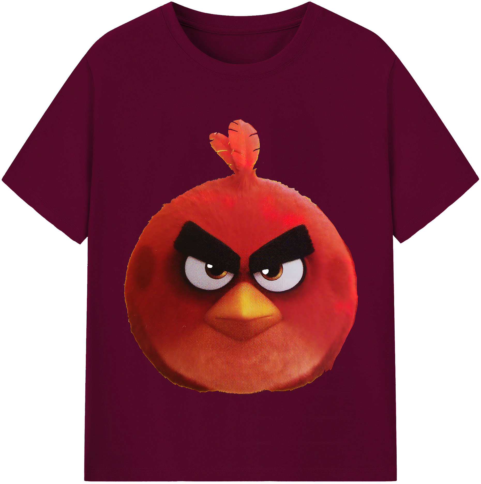 （画像用） Angry Birds アングリーバード レディースカジュアルプリントTシャツ（綿100％）